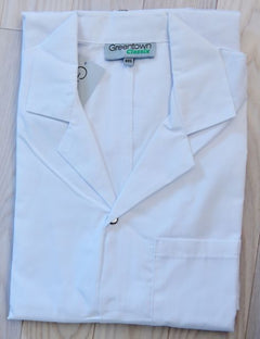 SNAP FRONT WHITE LAB COAT M