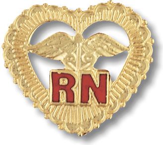 RN/HEART PIN