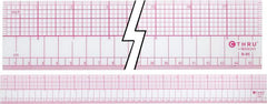 C-Thru 45Cm/18'' Inch/Metric Beveled Ruler