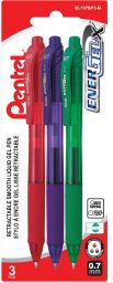 ENERGEL-X 0.7MM 3PC PK ASST